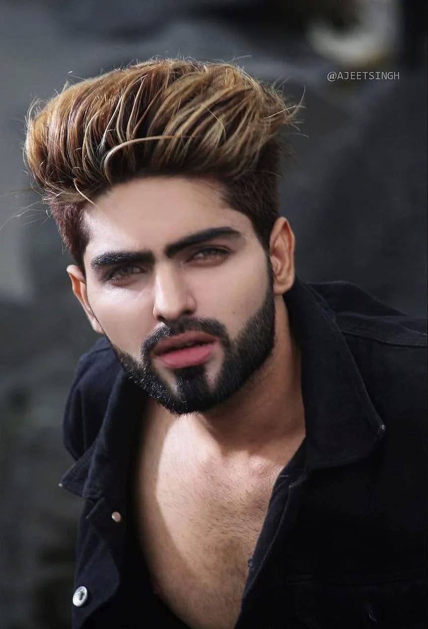 O que vocês acham de barba definida com pigmento? Artificial ou estilosa?  By Yash Tomar | Hair and beard styles, Beard styles short, Haircuts for men