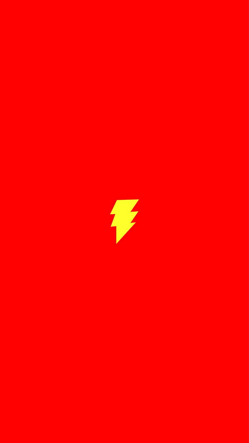 Flash Comic Hero Minimal Red Art Logo iPhone 8 Sfondo del telefono HD