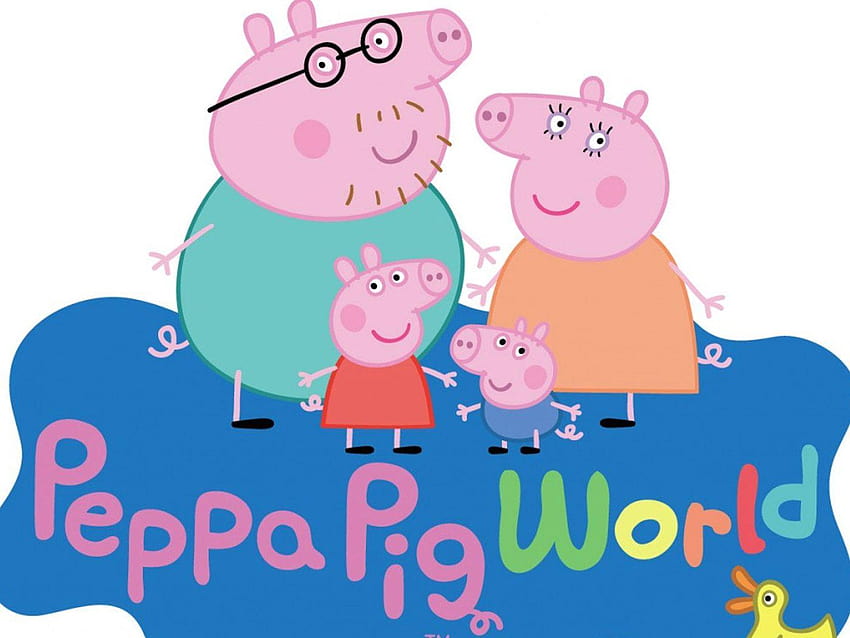 Peppa Pig Kualitas Tinggi, keluarga babi peppa Wallpaper HD