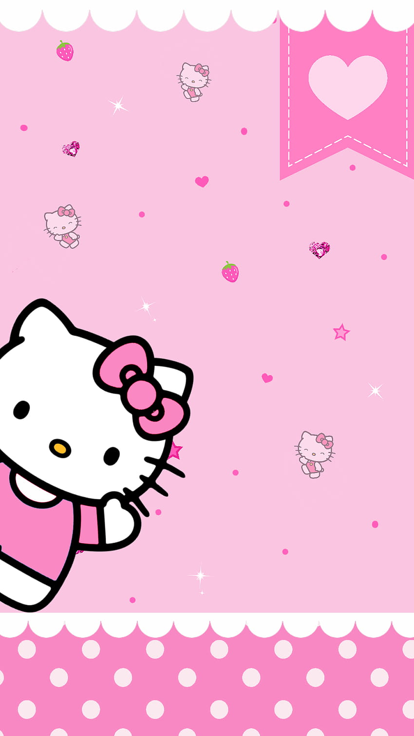 Hello Kitty Top, latar belakang hello kitty png wallpaper ponsel HD