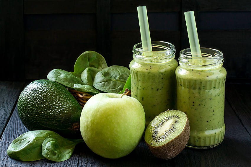 Fruit Jar Apples Smoothie Food Kiwi Drinks HD wallpaper