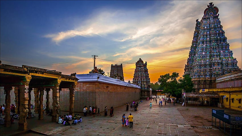 Kuil Madurai Meenakshi Amman, kuil meenakshi Wallpaper HD