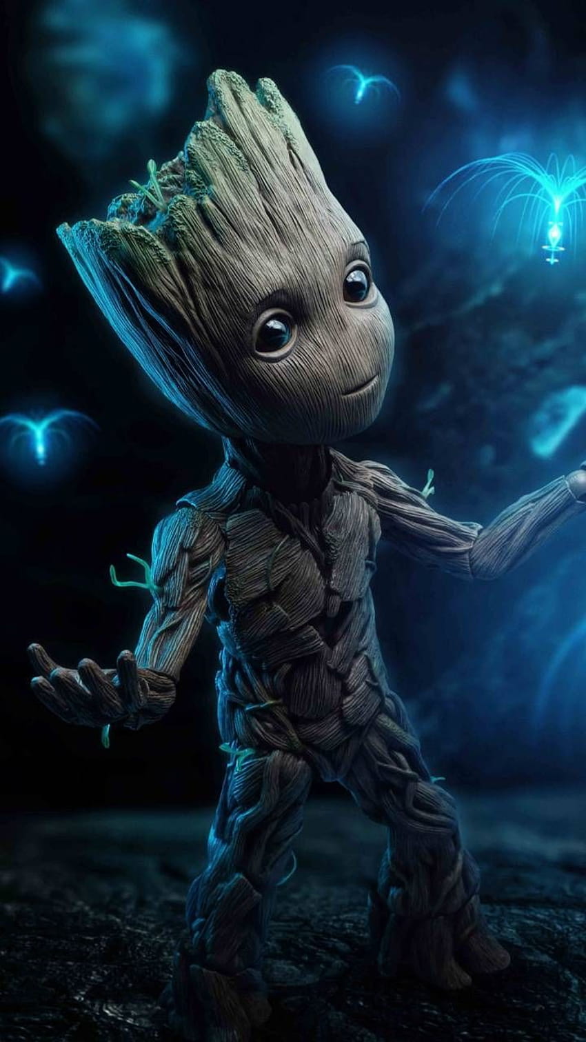 Baby Groot, süßes Wunder Groot HD-Handy-Hintergrundbild