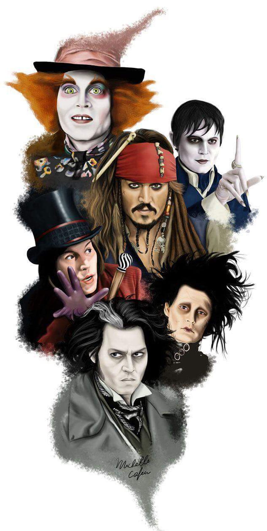 Tim Burton et Johnny Depp Fond d'écran de téléphone HD