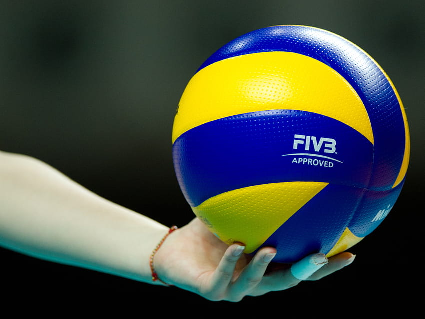 Volleyball Ball On A Hand HD wallpaper