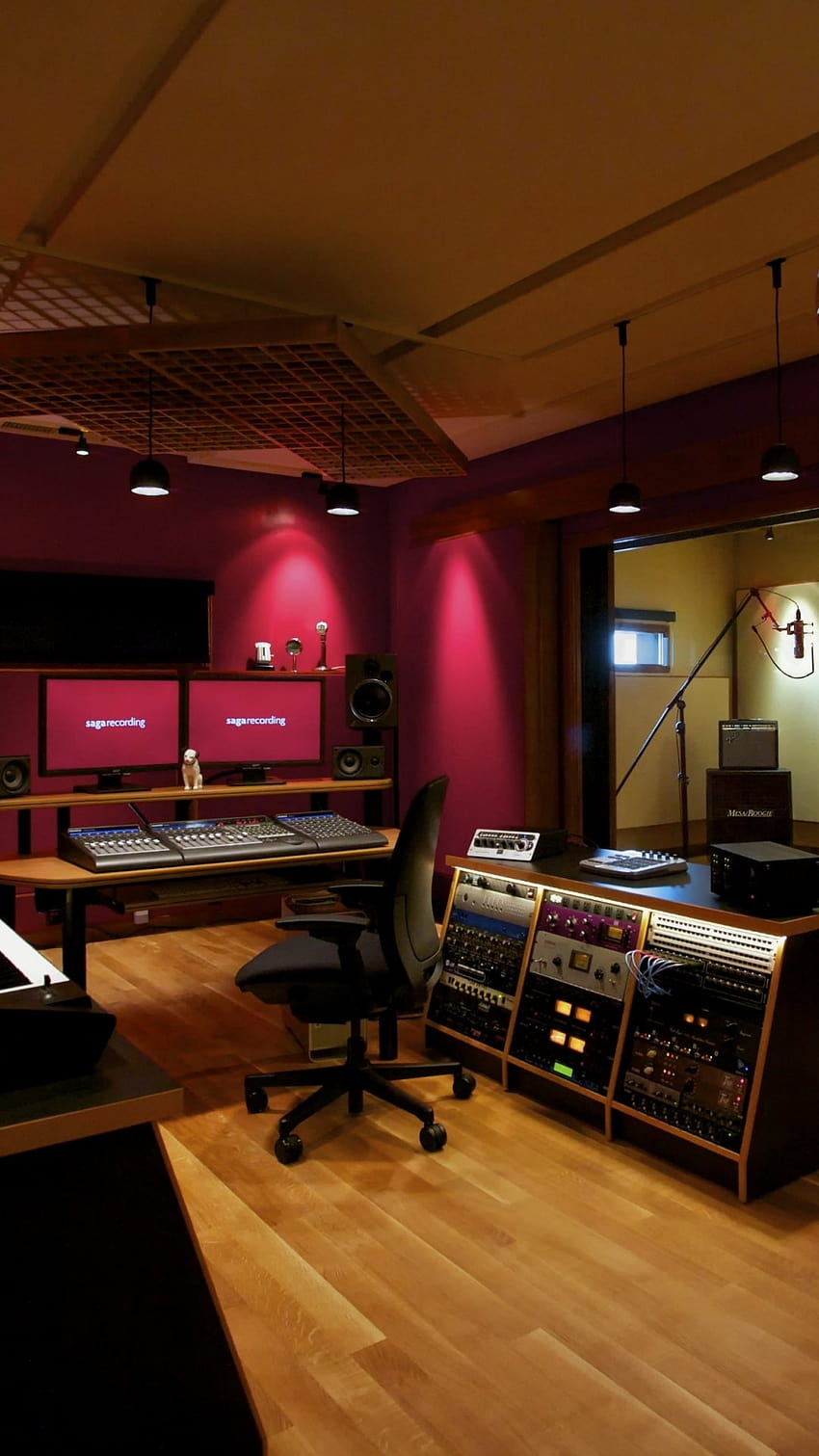 Musikstudio, Studioraum HD-Handy-Hintergrundbild
