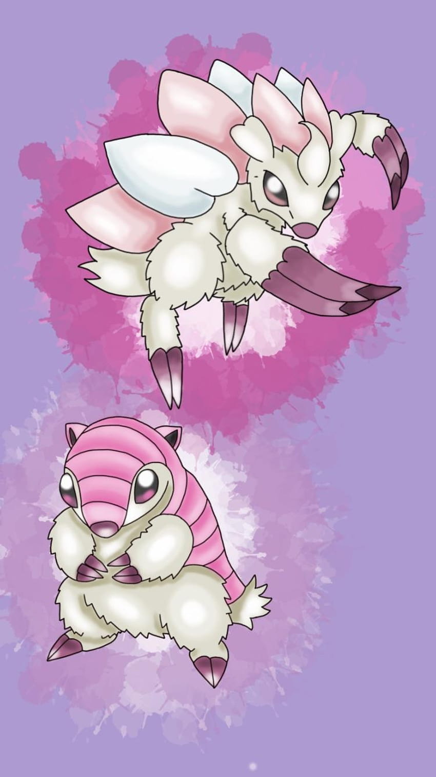 I created a new form for sandshrew and sandslash based on the 'pink, pink fairy armadillo HD phone wallpaper