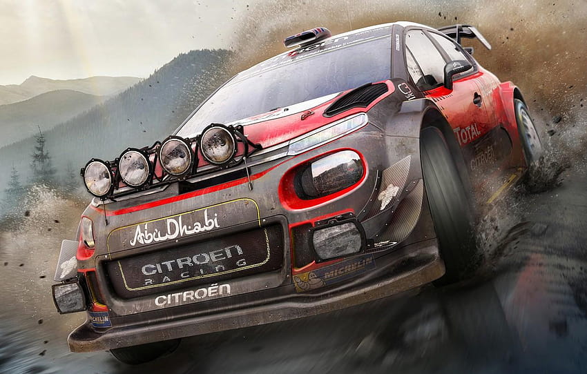 Citroen C3, WRC 7, BigBen Interactives, Pack Shot HD wallpaper