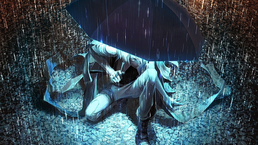 3840x2160 Anime Boy, Rainy, Umbrella, Angry, angry anime boy HD wallpaper