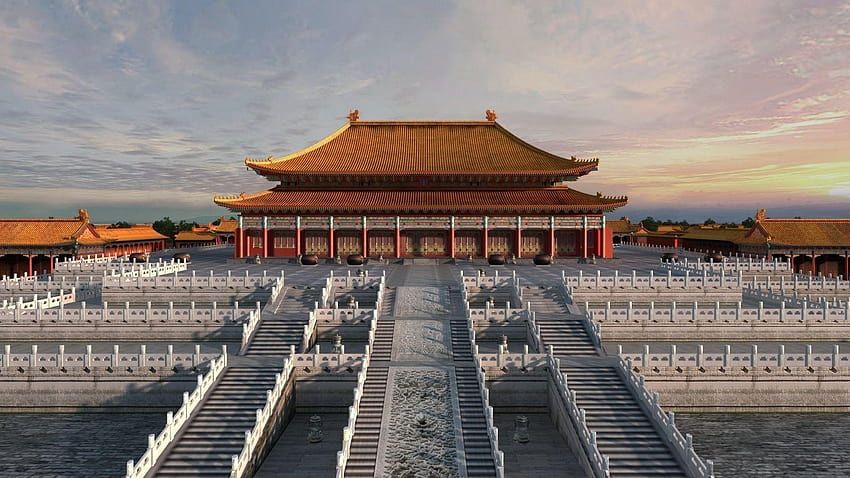 Китайският дворец, дворецът музей, забраненият град HD тапет