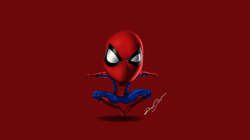 Illustration numérique de Spiderman, dessin animé d'homme araignée Fond d'écran HD