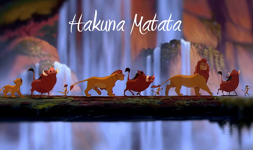 hakuna matata uploaded by <3, lion king hakuna matata HD wallpaper