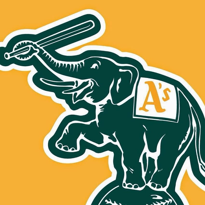 Download Oakland Athletics Angry Elephant Wallpaper