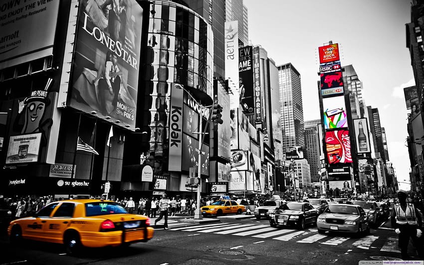 Straße am Times Square: HD-Hintergrundbild