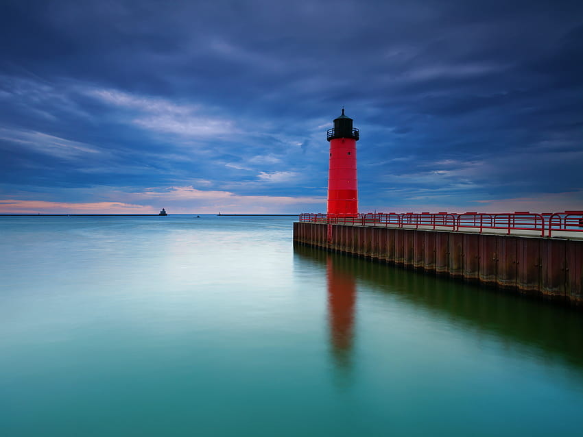 Red Lighthouse Storm Clouds – The Real Nanny State is, lighthouse clouds HD wallpaper