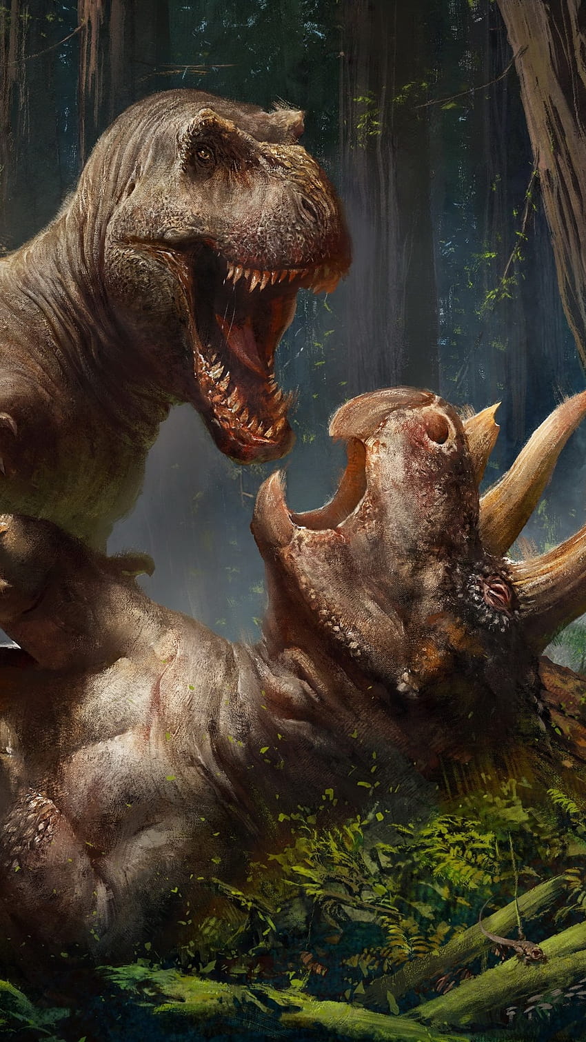 Iphone Prehistoric Animals, Dinosaurs, Triceratops, prehistory HD phone wallpaper