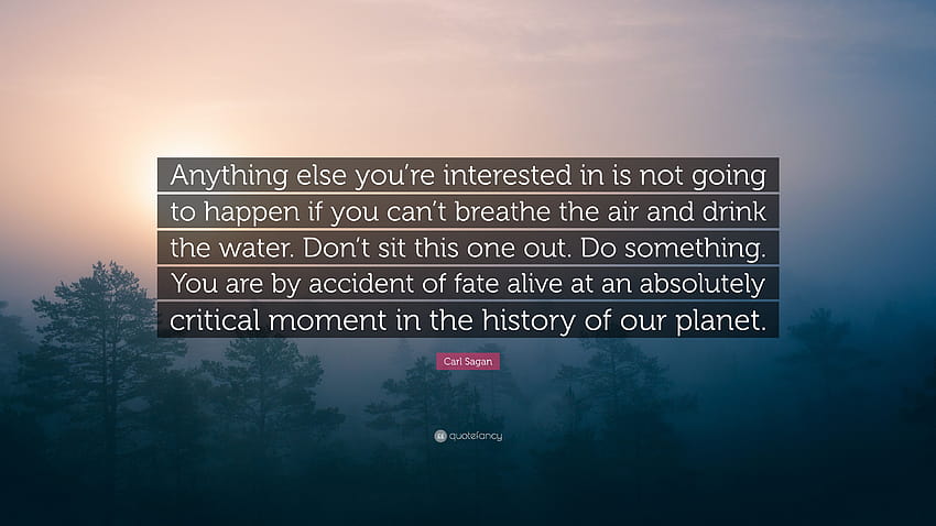 Carl Sagan Quote: “Anything else you're interested in is not going, dont breathe HD wallpaper