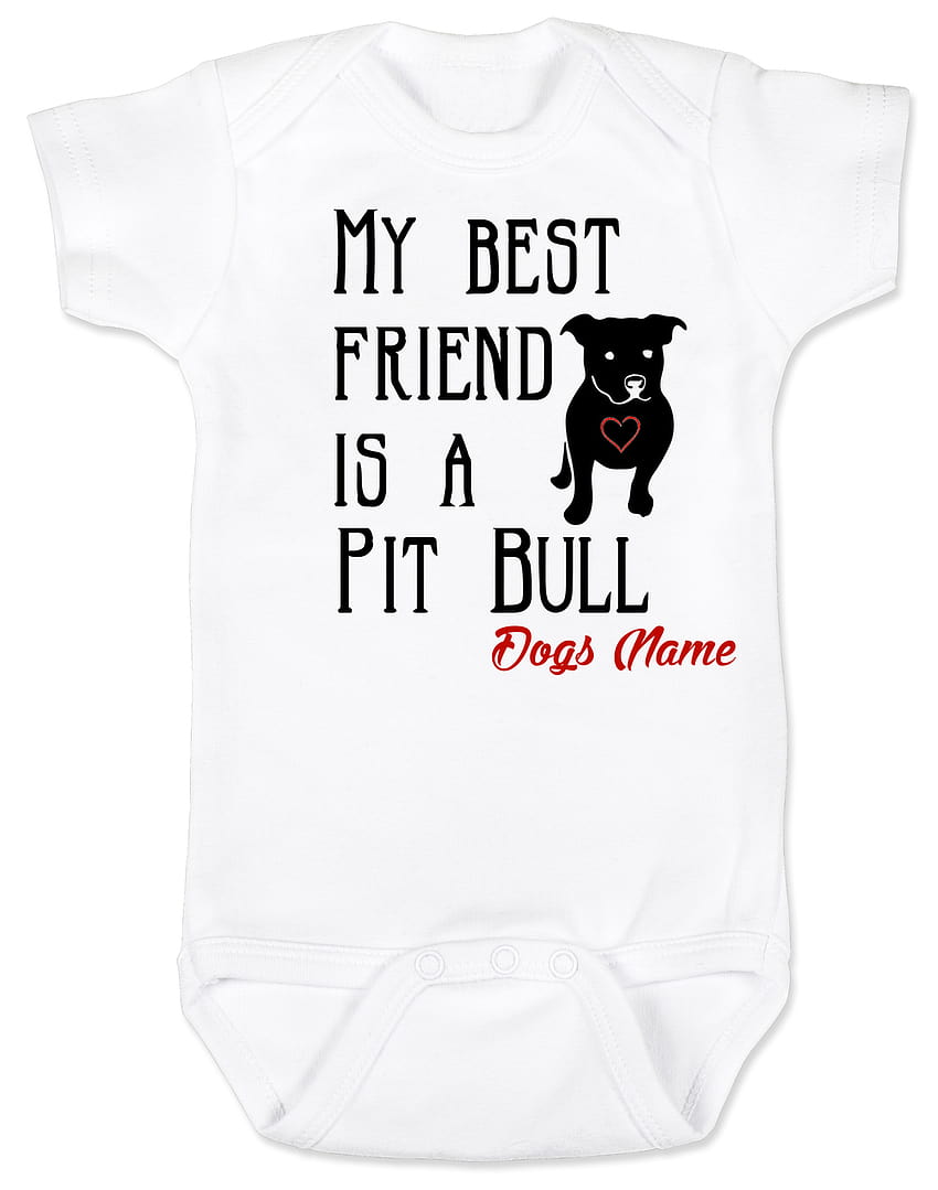 My Best Friend is a Pit Bull Baby Bodysuit HD phone wallpaper | Pxfuel