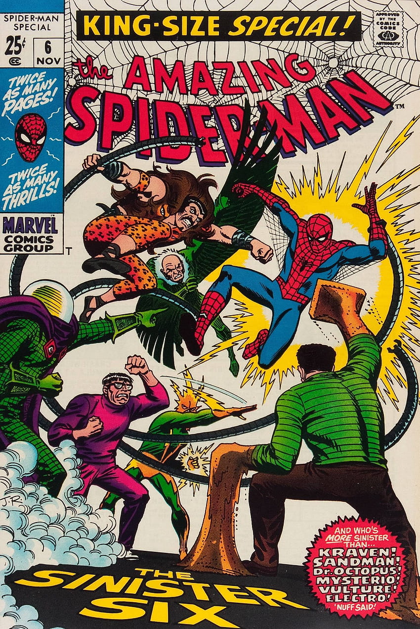 Spider, sinister six marvel comics HD phone wallpaper