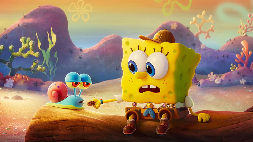 Gary & SpongeBob , Filme und Hintergründe, 3D-SpongeBob HD-Hintergrundbild