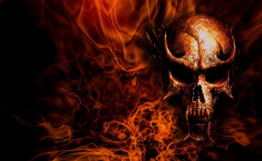 Flaming skull HD wallpapers  Pxfuel