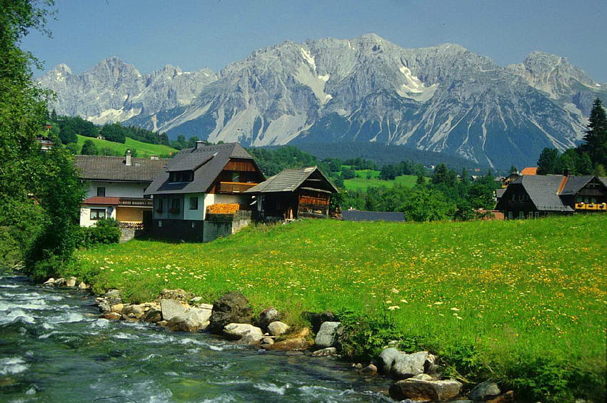 Швейцарска провинция, швейцарско езеро HD тапет