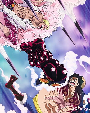 One Piece Luffy vs Doflamingo. GEAR 4 - video Dailymotion