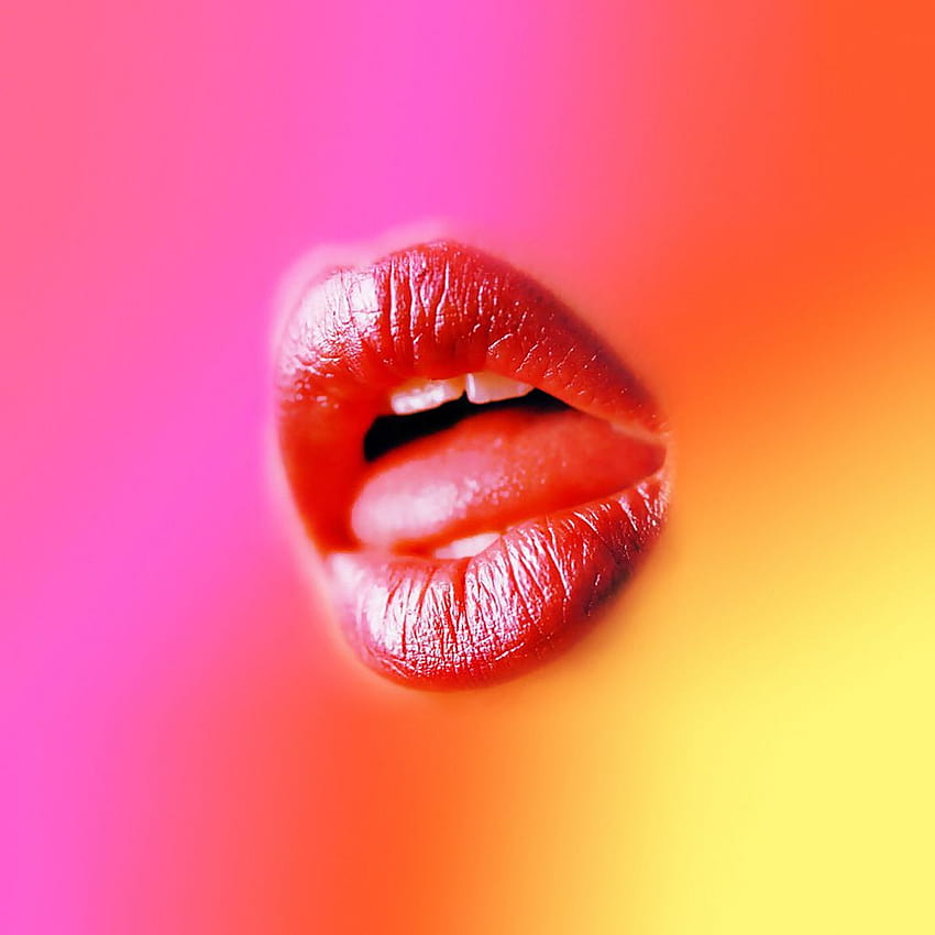 Kissing Lips [1024x1024] for your, lips kiss mobile HD phone wallpaper