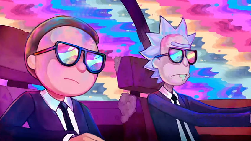 Rick and Morty I Created from Run The Jewels、クールな審美的なリック アンド モーティ 高画質の壁紙