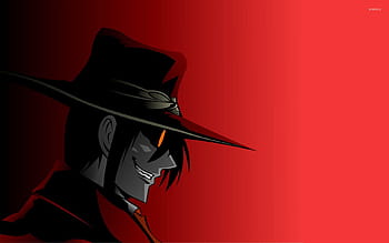 Wallpaper cross, characters, vampire, Hellsing, red eyes, pentagram,  madness, Alucard for mobile and desktop, section сёнэн, resolution  1920x1080 - download