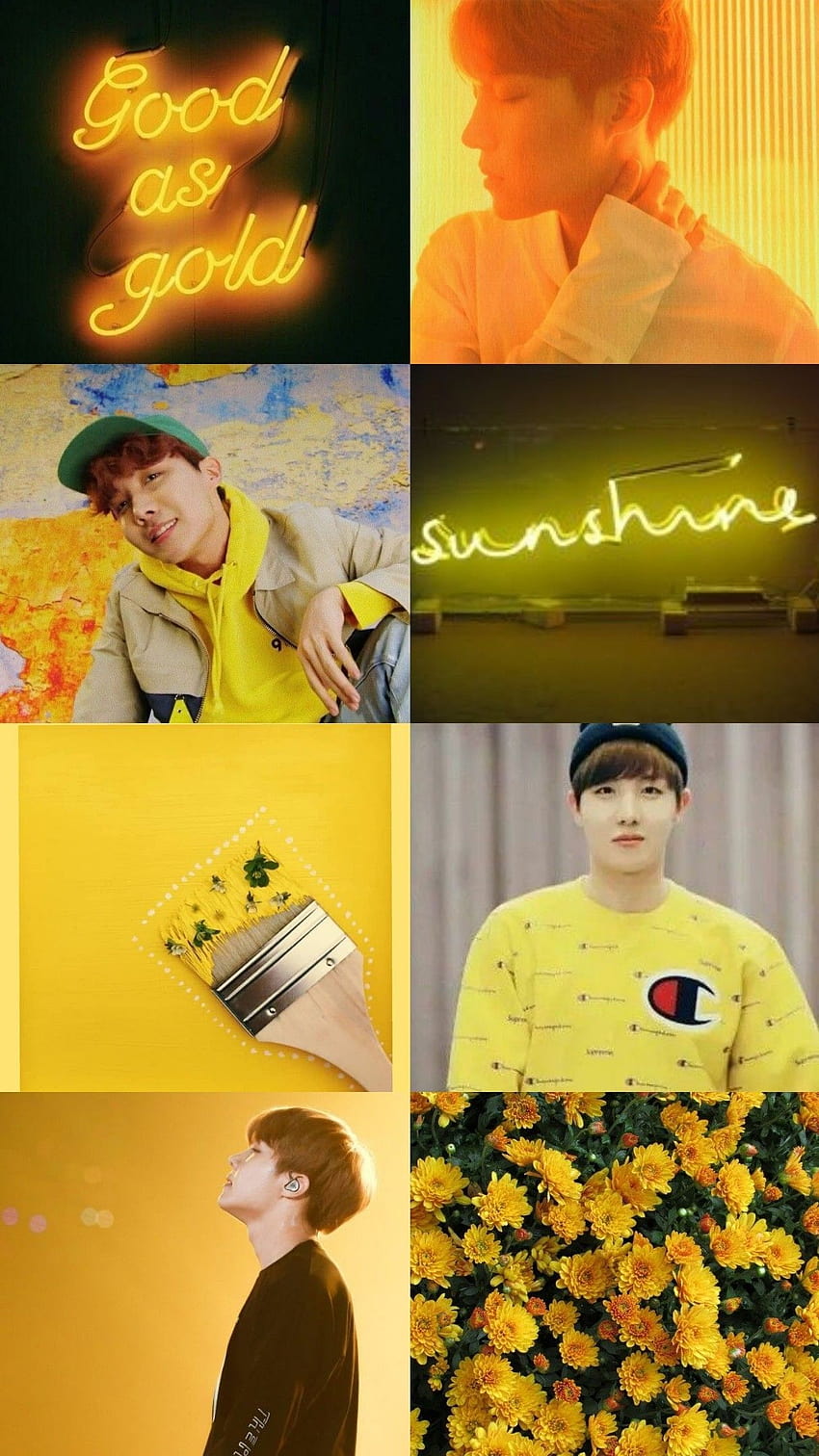 Jhope Yellow, bts yellow HD phone wallpaper