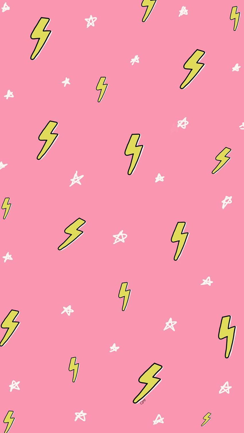 Free Vector  Pink pattern background wallpaper lightning bolt  illustration vector