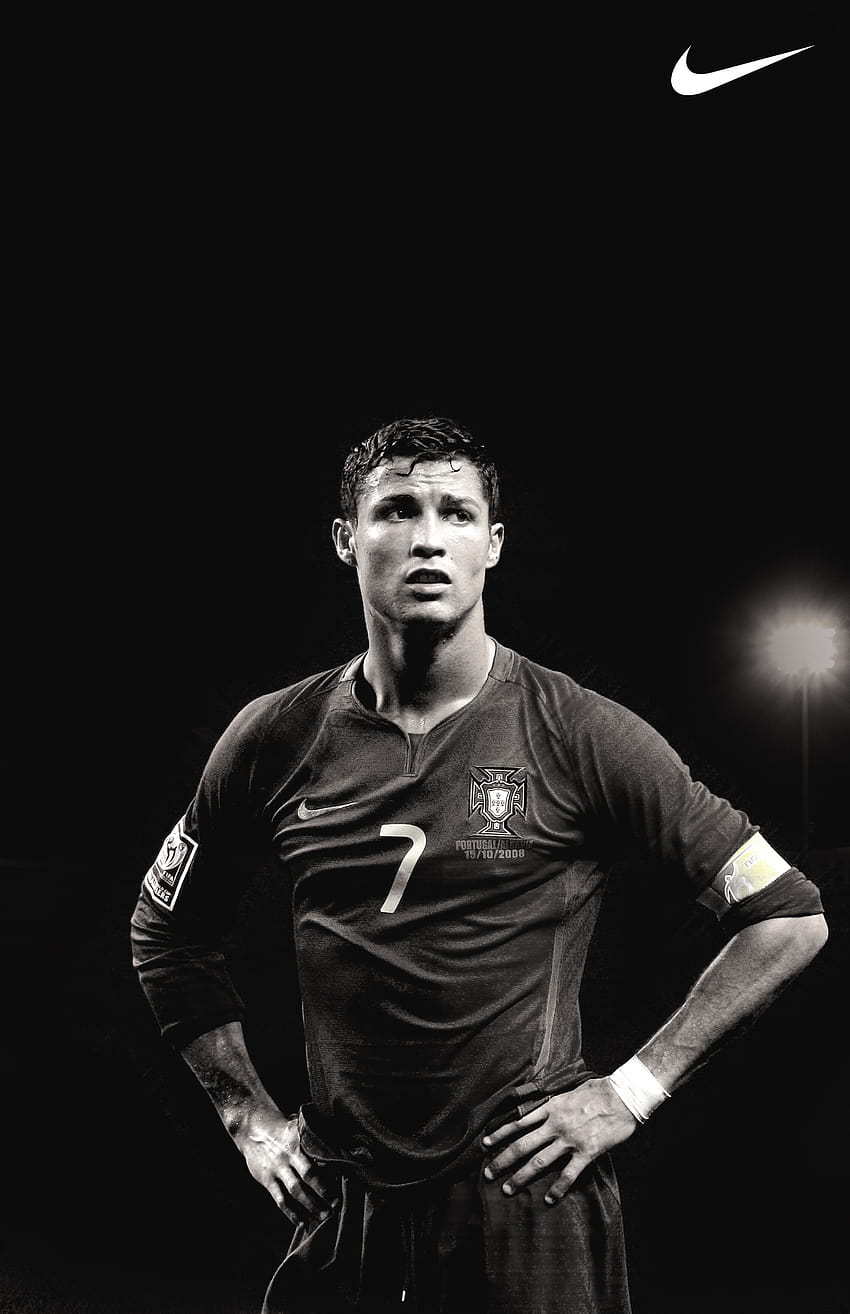 Cristiano Ronaldo Noir Fond d'écran de téléphone HD