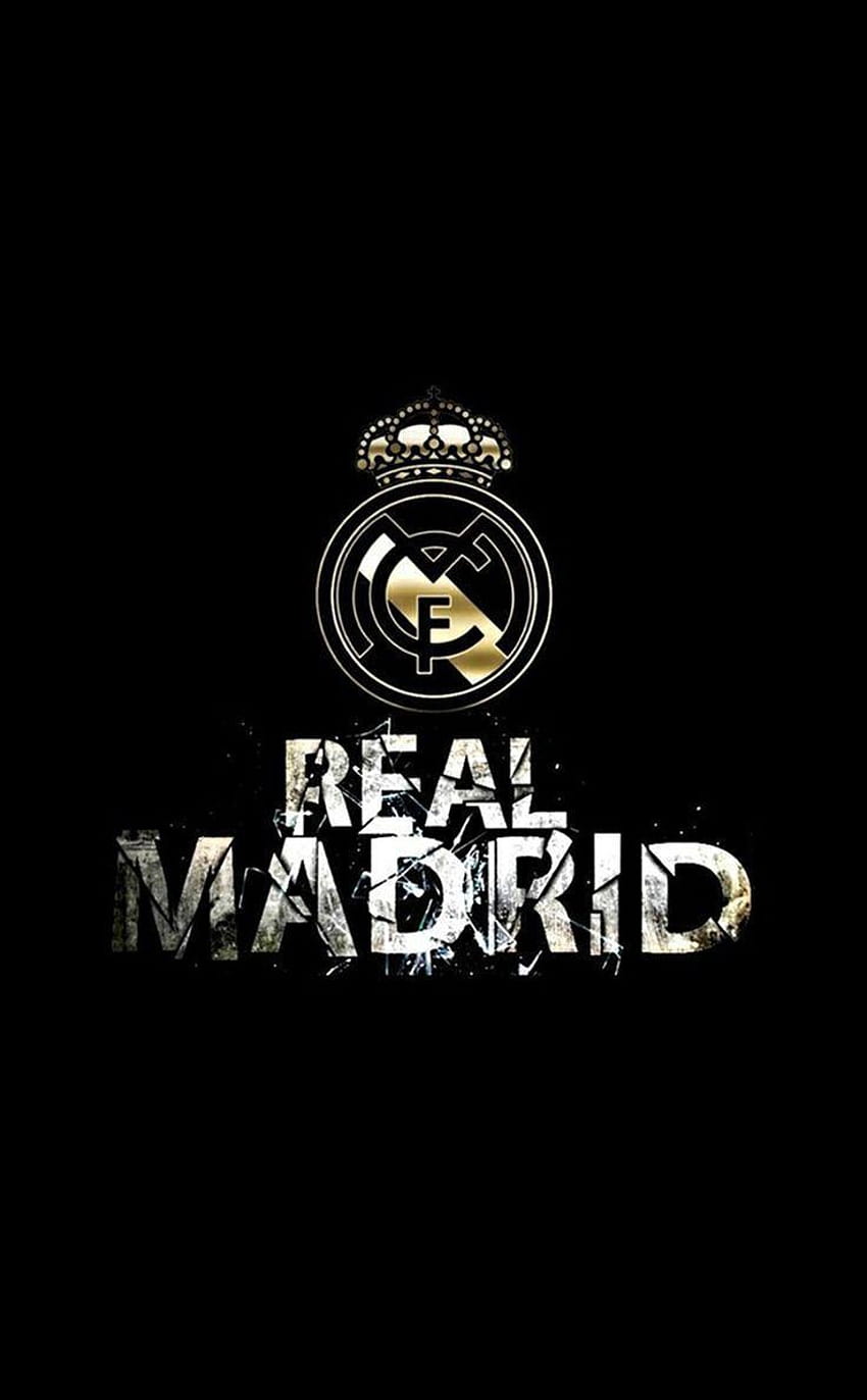 Real Madrid FC Logosu Siyah Mobil, portekiz fifa logosu mobil HD telefon duvar kağıdı