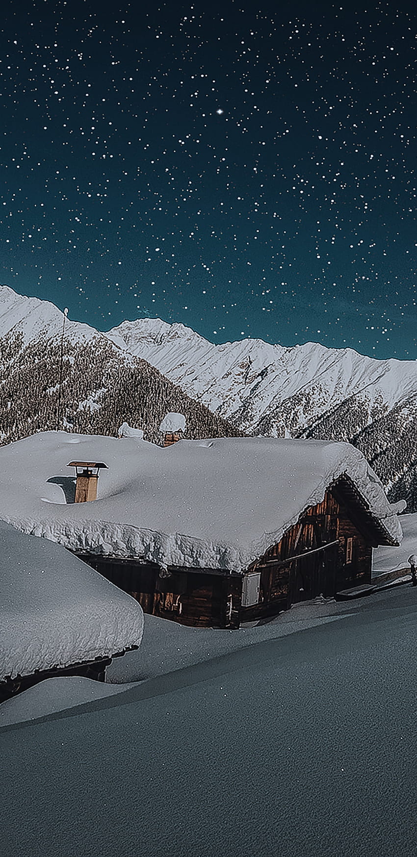 Winter, snow layer, house, landscape , 1440x2960, Samsung Galaxy S8, Samsung Galaxy S8 Plus, 1440x2960 winter HD phone wallpaper