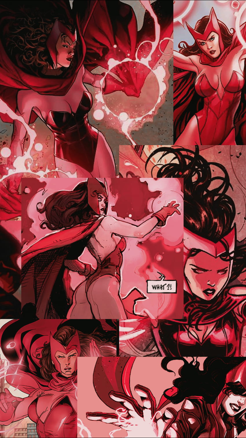 Marvel ↝ lockscreens, scarlet witch comics HD phone wallpaper
