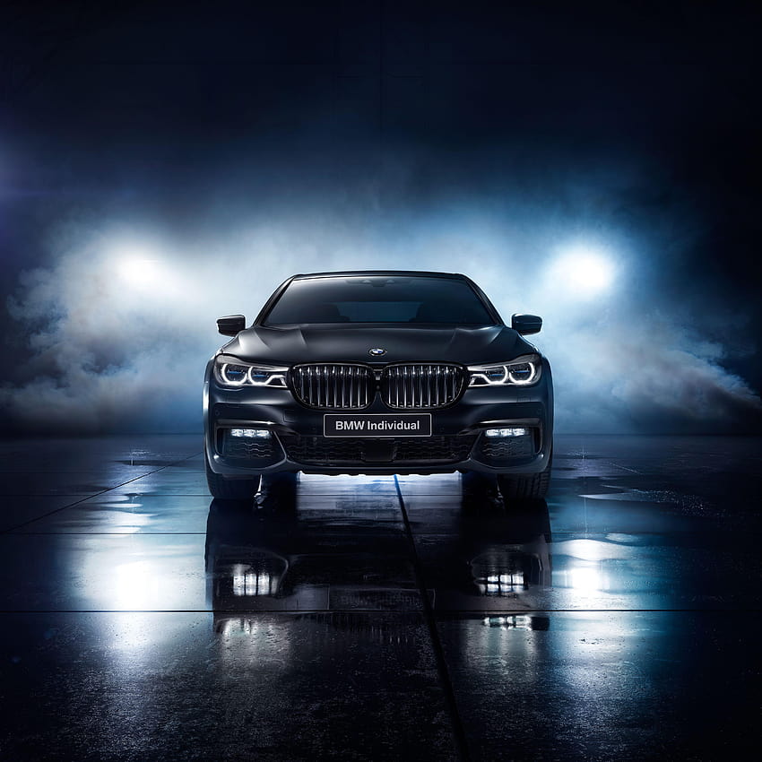 BMW Serie 7, Black Ice Edition, 2017, Automoción fondo de pantalla del teléfono