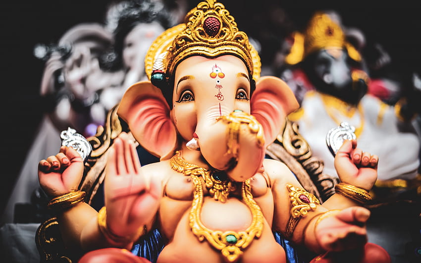 Dewa Ganesha, Ganapati Bappa, Dewa Vinayak, Ganapati, Perayaan, ganesh laptop Wallpaper HD