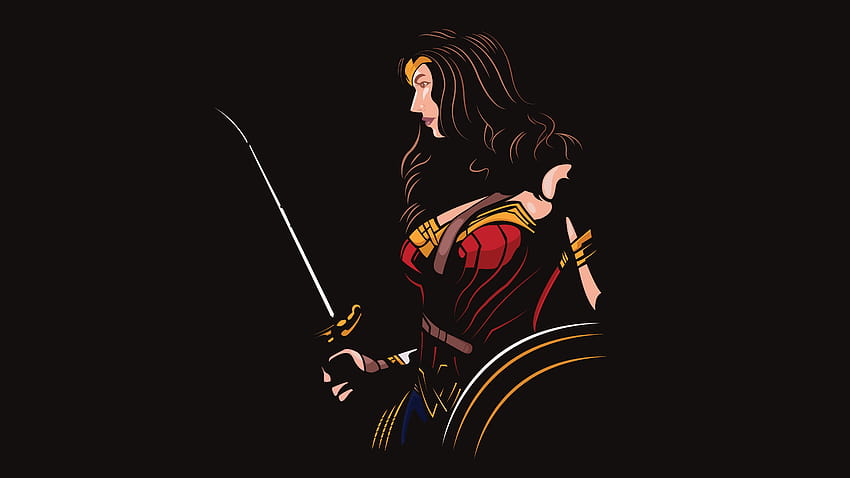 DC Wonder Woman, harika kadın işareti HD duvar kağıdı