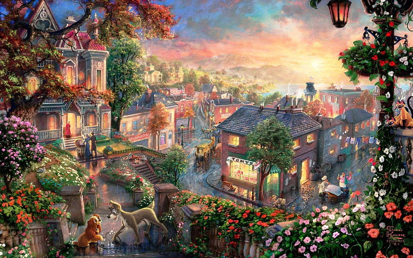 Lady & The Tramp, lady and the tramp HD wallpaper