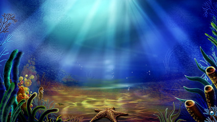 Cartoon Ocean Backgrounds Under water [1920x1080] for your , Mobile & Tablet, cartoon sea HD wallpaper