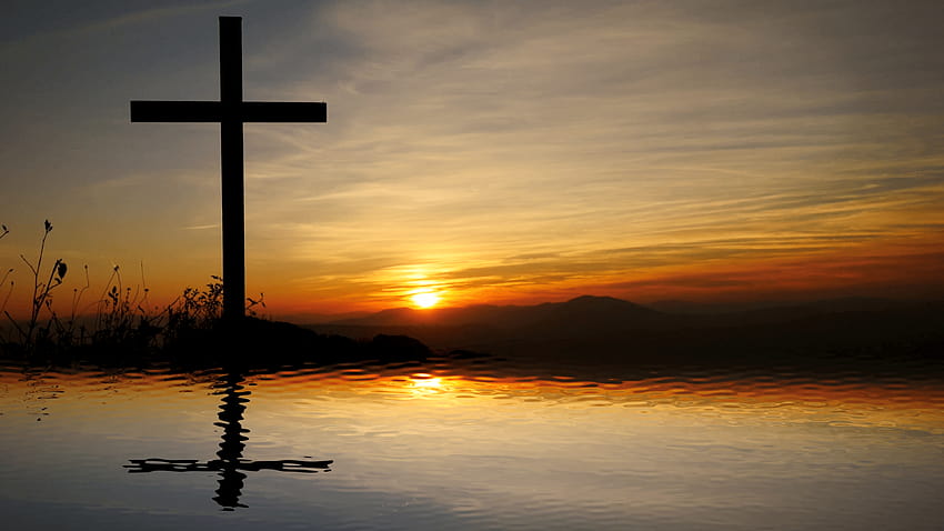 jesus cross religious symbol. hope and believe backgrounds Stock, cross background HD wallpaper
