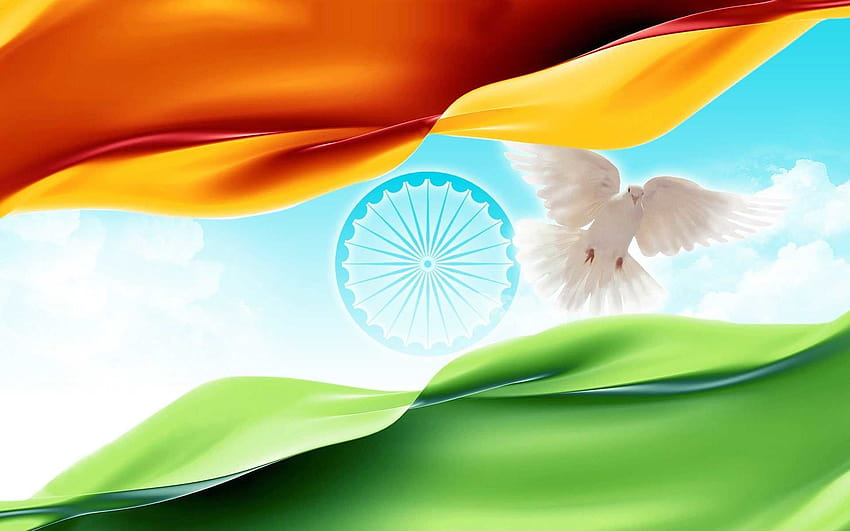 Indian Flag Mobile 3D 2018, ashok çakra HD duvar kağıdı