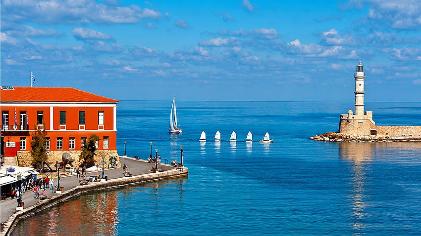 Welcome to Chania! HD wallpaper