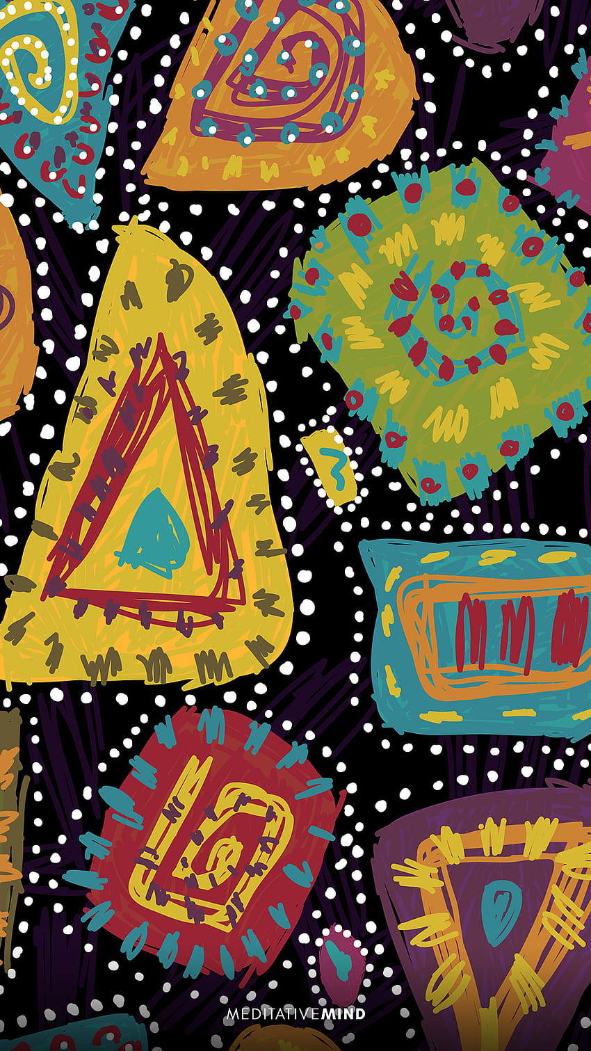 11 Amazingly Beautiful Aboriginal Dot Art +, trance art mobile HD phone wallpaper
