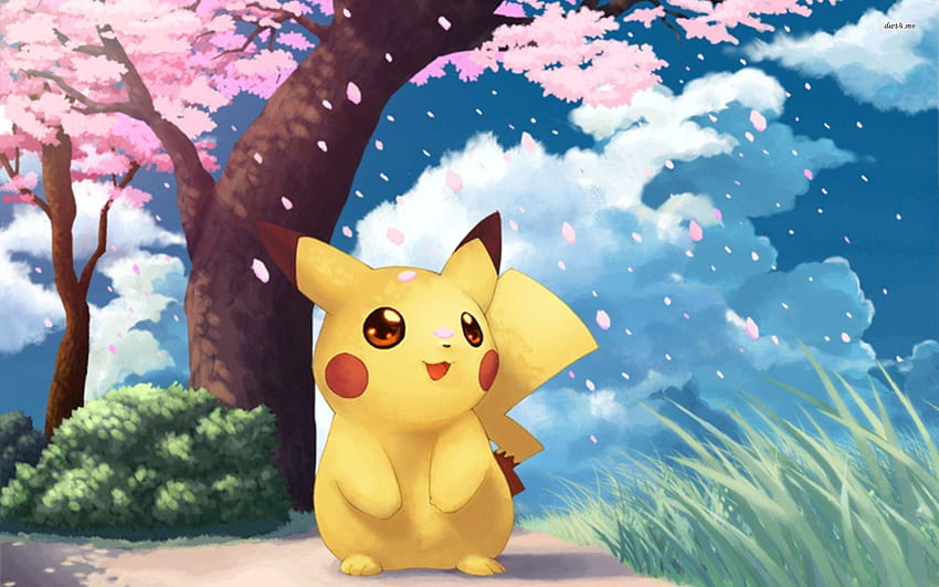 Lindo Pokémon Pikachu en películas para PC fondo de pantalla