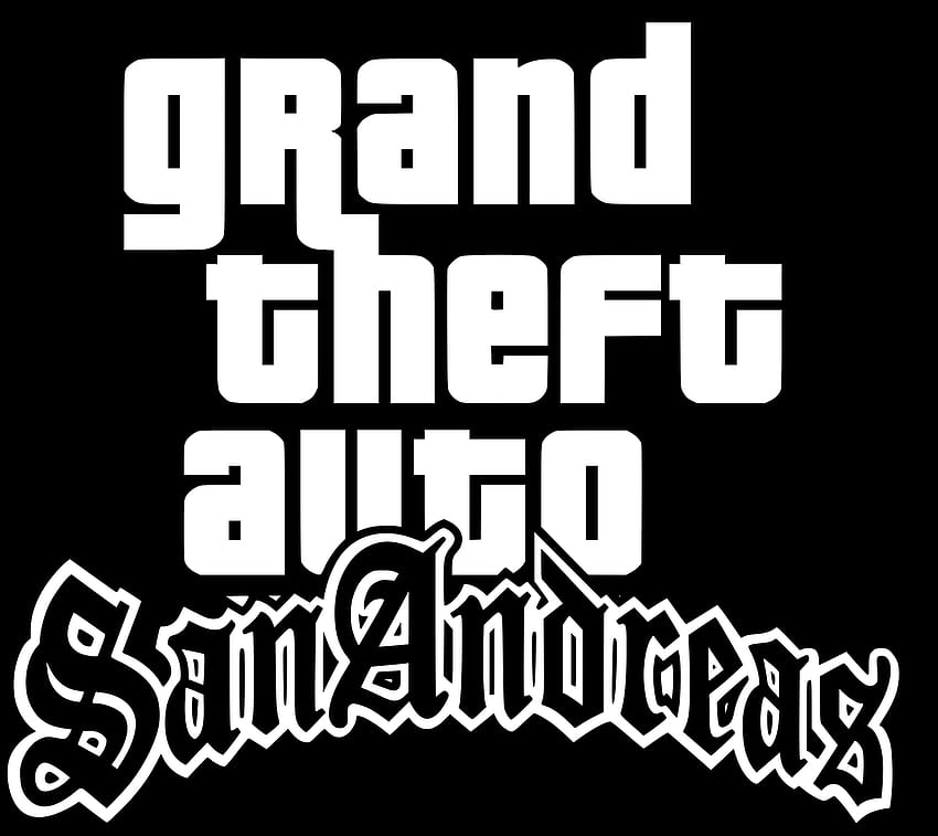 Dosya:Grand Theft Auto San Andreas logosu.svg, gta san andreas logosu HD duvar kağıdı