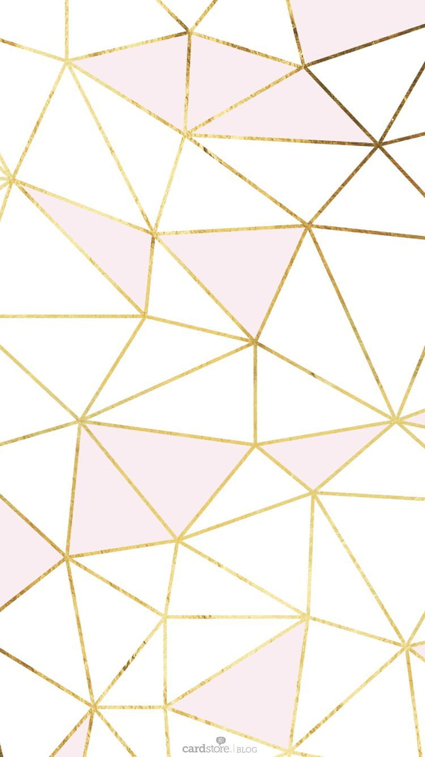Indoor White And Golden PVC Geometric Wallpaper Sheet