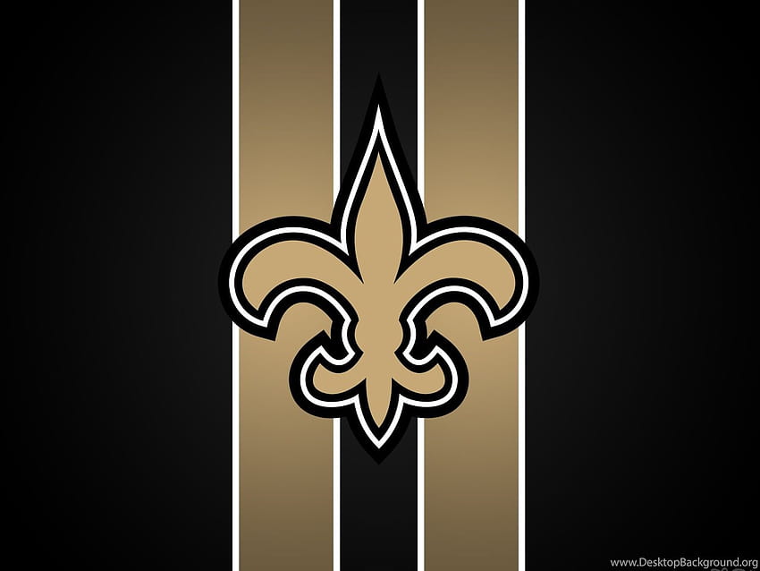 Arrière-plans du logo des Saints de la Nouvelle-Orléans, logo Fond d'écran HD