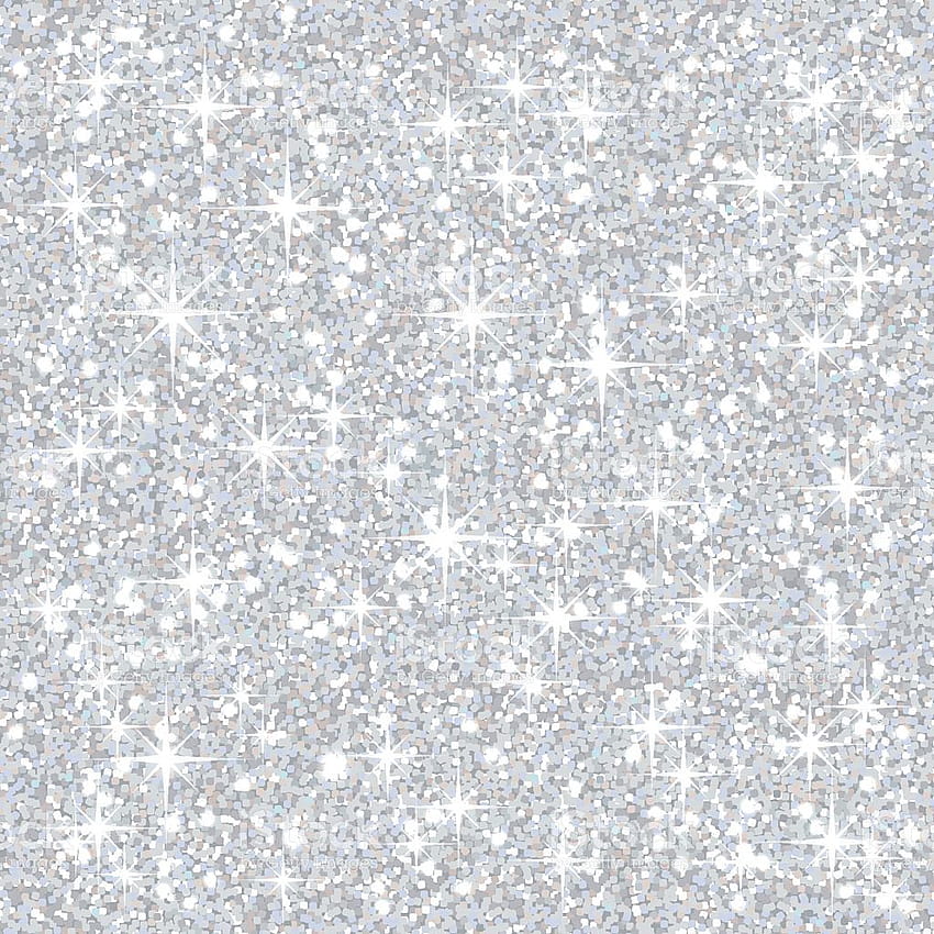Tła Silver Sparkles, biały brokat Tapeta na telefon HD